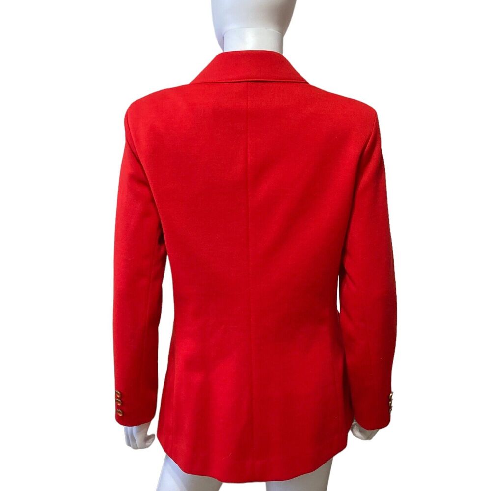 $5 SALE MUST GO Vintage 70s Alex Coleman Sportswear Red Blazer Jacket Size S - Picture 3 of 12